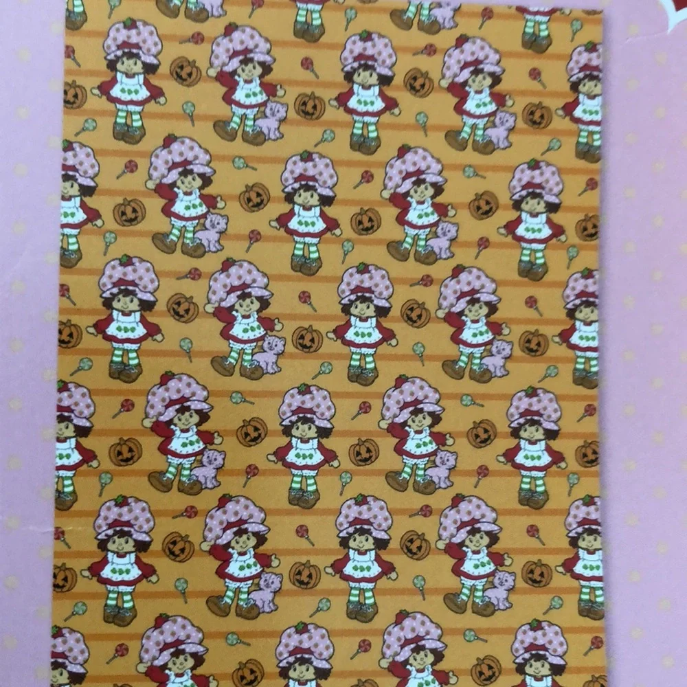Strawberry Shortcake HALLOWEEN Plush Throw Blanket - Orange Print